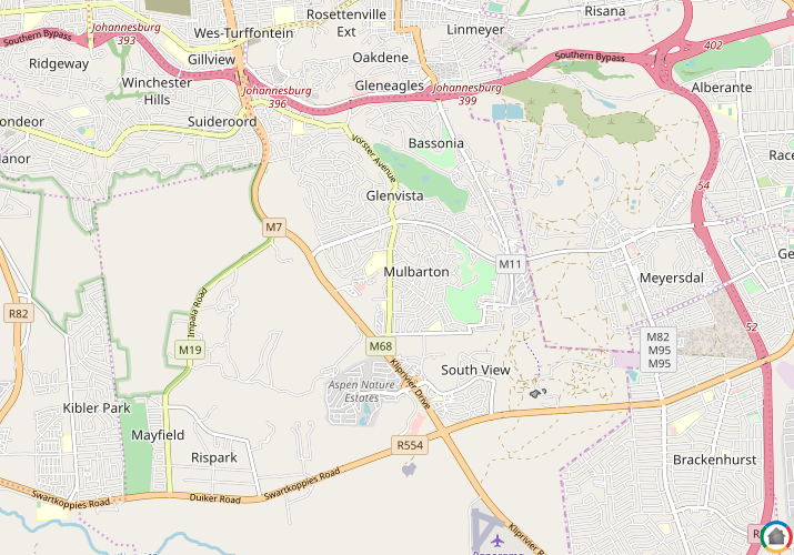 Map location of Mulbarton